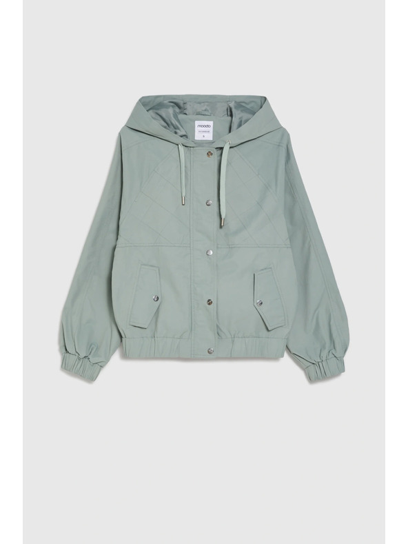 Moodo Къса якета маслинево зелена Moodo