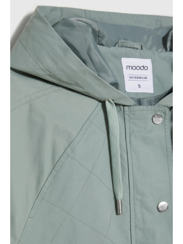 Moodo Къса якета маслинево зелена Moodo