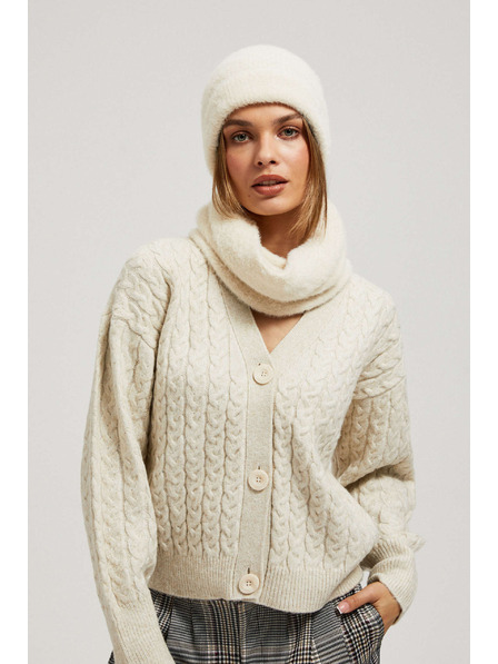 Moodo Гладка шапка пясъчена Moodo