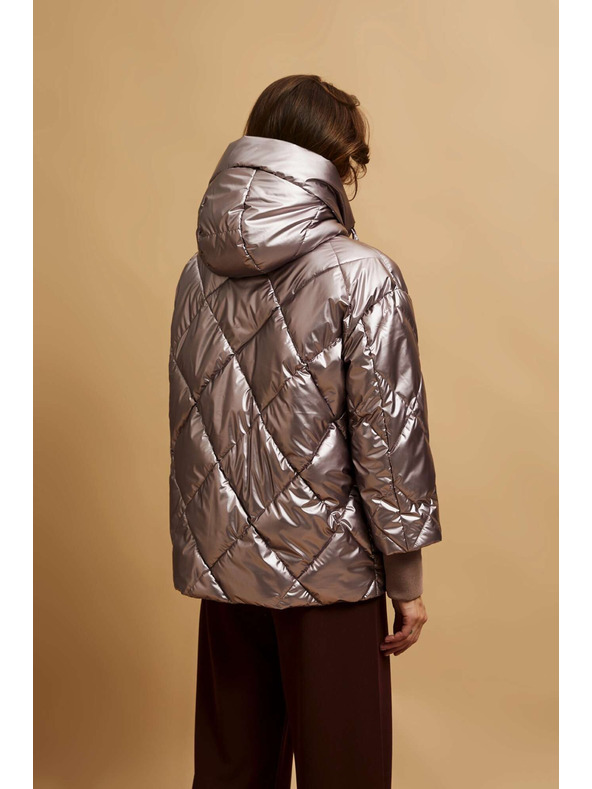 Moodo Металическа стегана якета Moodo