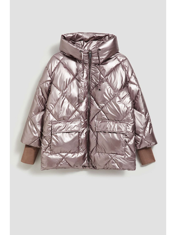 Moodo Металическа стегана якета Moodo