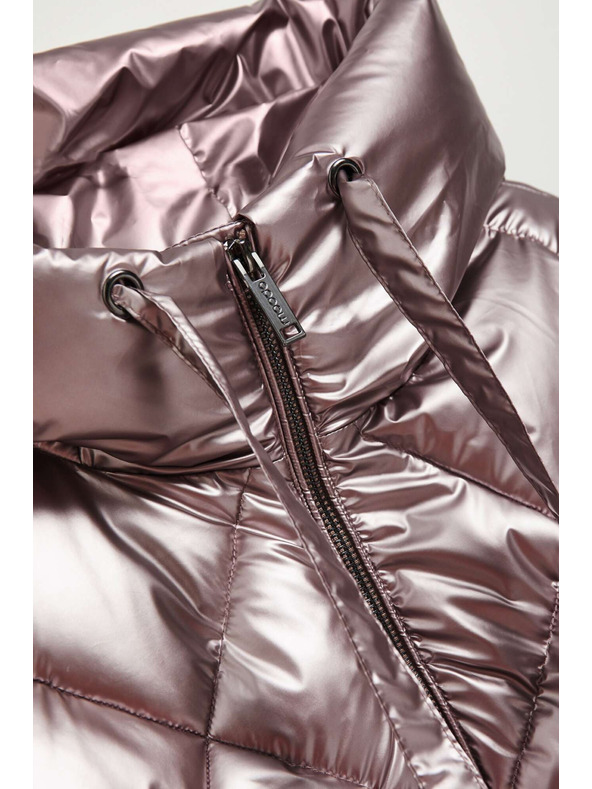 Moodo Металическа стегана якета Moodo