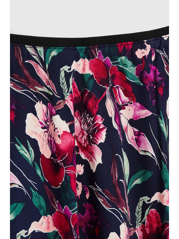 Moodo Пола с цветя тъмносиня Moodo