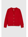 Moodo Кардиган с копчета във формата на роза червен Moodo