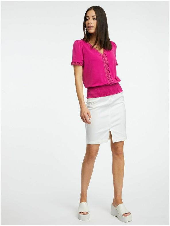 Orsay Тъмнорозова дамска блуза ORSAY