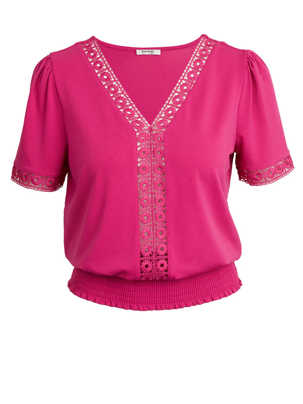 Orsay Тъмнорозова дамска блуза ORSAY