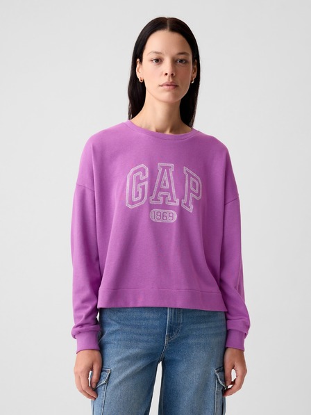 GAP Oversize суитшърт с лого GAP