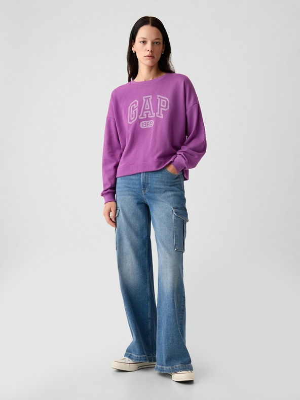 GAP Oversize суитшърт с лого GAP