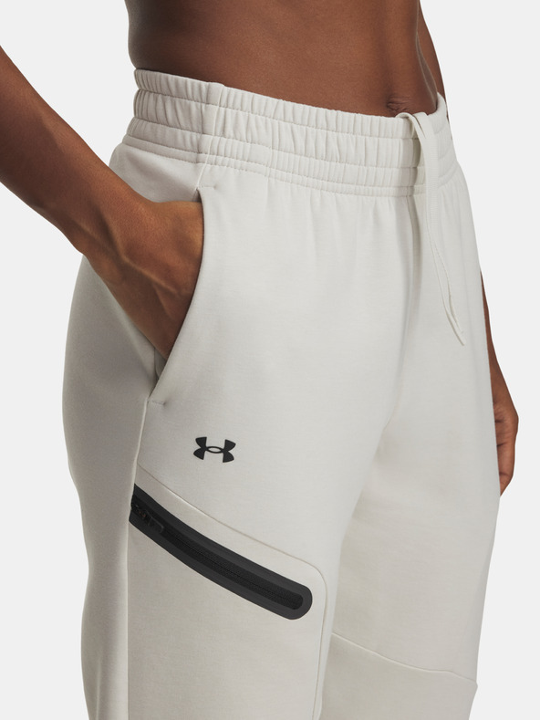 Under Armour Дамско долнище Under Armour Unstoppable Flc Jogger-WHT