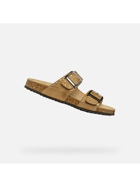 Geox Кремави дамски чехли Geox Brionia R