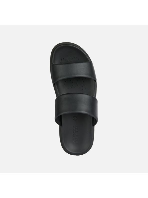 Geox Черни мъжки кожени чехли Geox Spherica