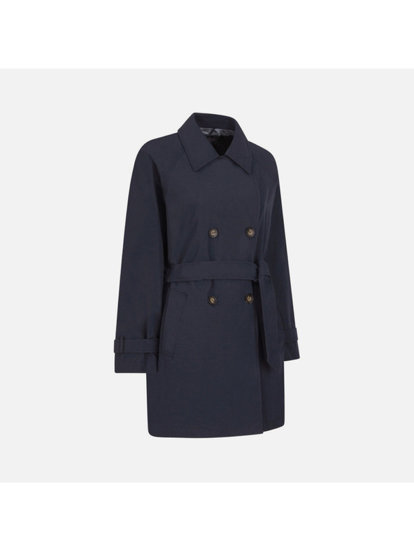 Geox Тъмносиньо дамско яке тип тренчкоут Geox Ilde