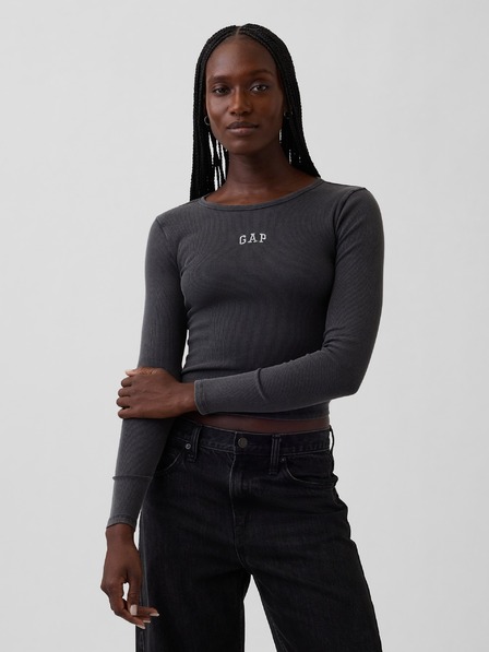 GAP Ребрести тениска с лого GAP