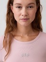 GAP Ребрести тениска с лого GAP