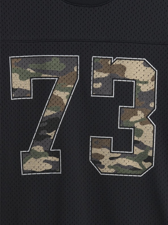 GAP Детска мрежеста oversize тениска GAP