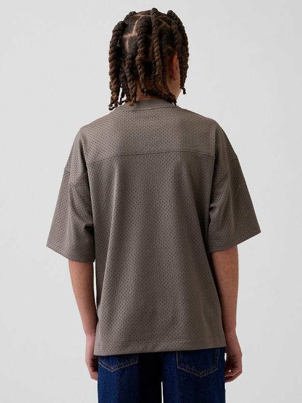 GAP Детска мрежеста oversize тениска GAP