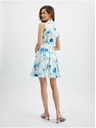 Orsay Синьо-бяла дамска рокля на цветя ORSAY