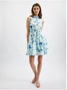 Orsay Синьо-бяла дамска рокля на цветя ORSAY