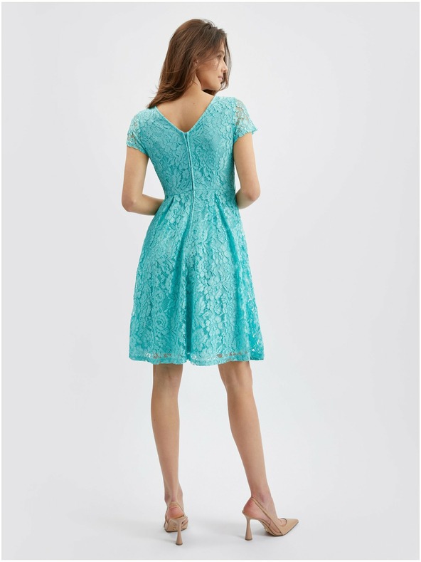 Orsay Тюркоазена дамска дантелена рокля ORSAY
