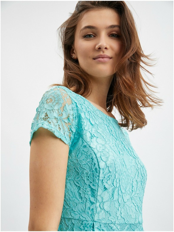 Orsay Тюркоазена дамска дантелена рокля ORSAY