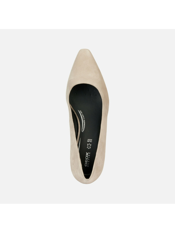 Geox Кремави дамски обувки с висок ток Geox Giselda