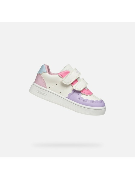 Geox Бели маратонки Geox Eclyper за момичета