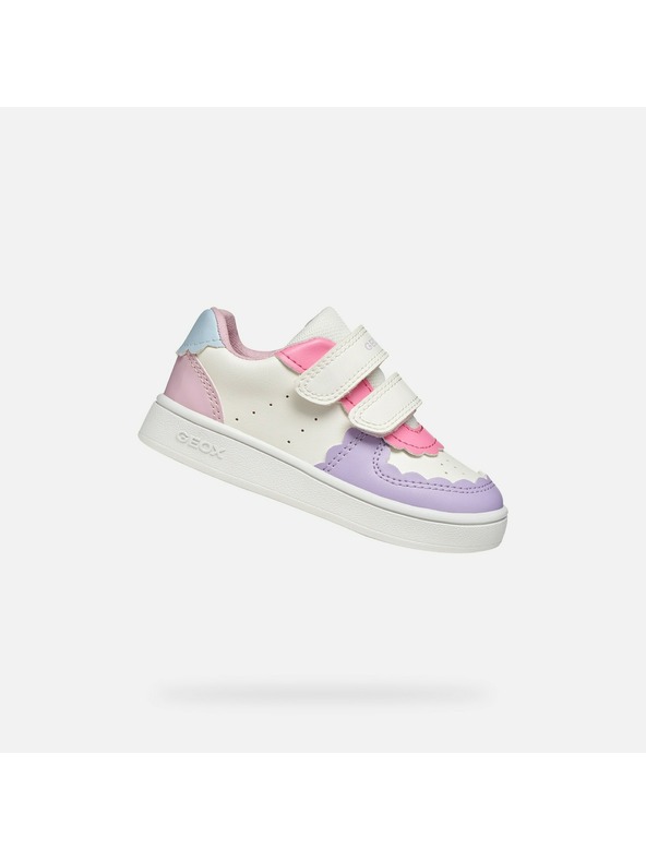 Geox Бели маратонки Geox Eclyper за момичета