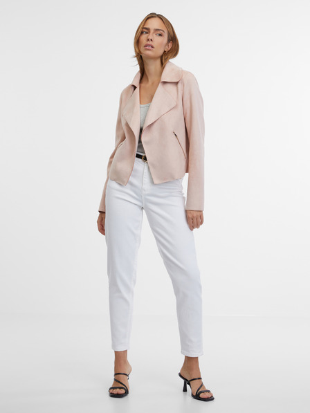 Orsay Светлорозово дамско яке от велур ORSAY