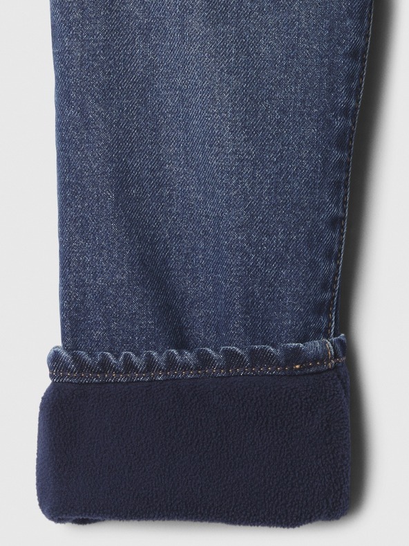 GAP Бебешки утеплени дънки straight GAP