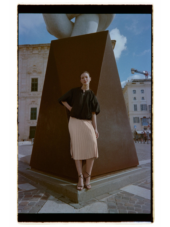 Moodo Набрана пола бежова Moodo