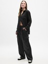 GAP Сатенени плисирани карго панталони GAP