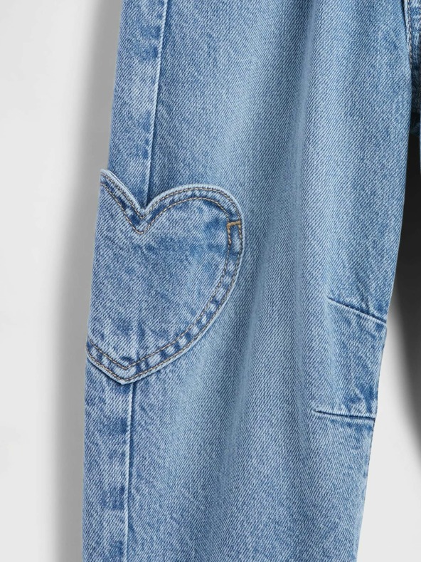 GAP Бебешки дънки Paperbag Horseshoe GAP