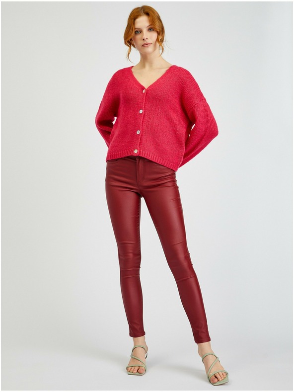 Orsay Тъмнорозова дамска свободна жилетка ORSAY