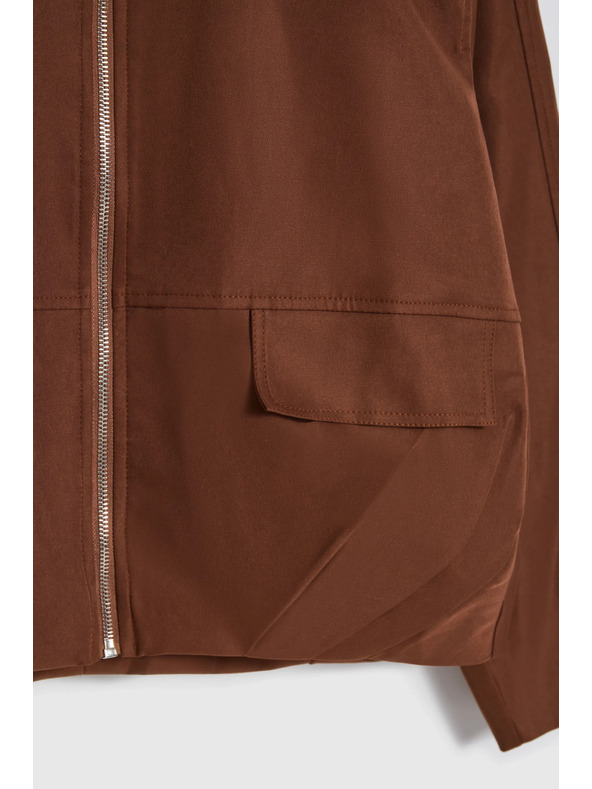 Moodo Къса жилетка кафява Moodo