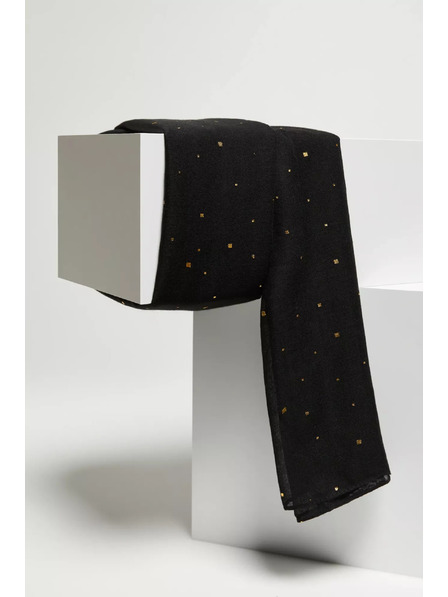 Moodo Шал със златен принт черен Moodo