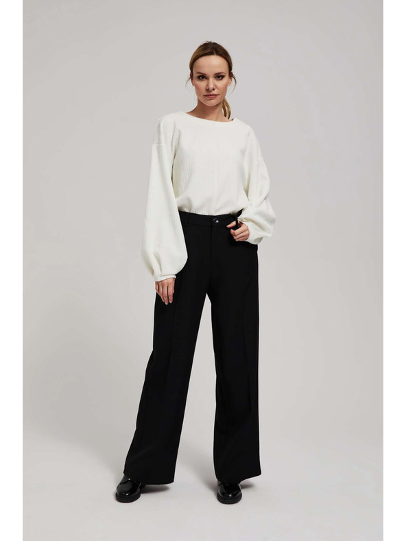 Moodo Суитшърт с буфирани ръкави перлени Moodo