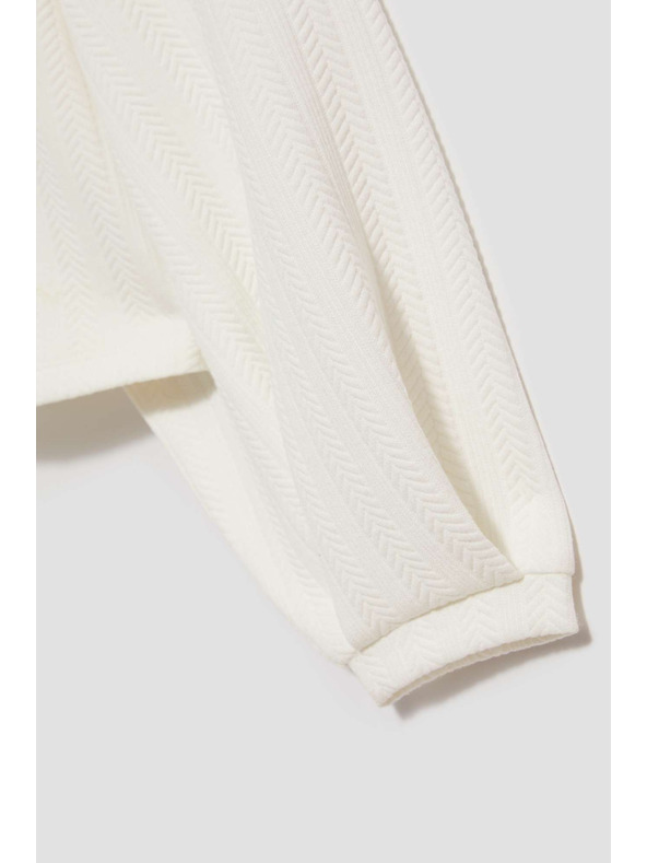 Moodo Суитшърт с буфирани ръкави перлени Moodo