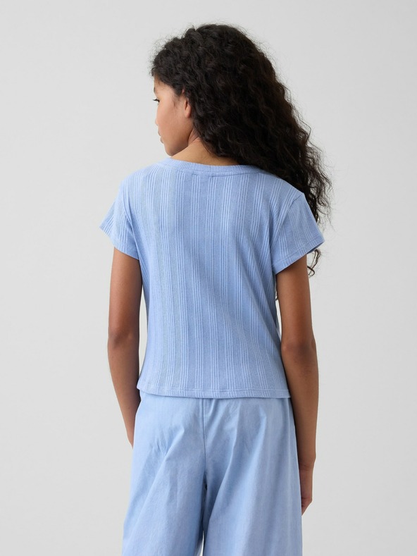 GAP Бебешка тениска с ребра GAP