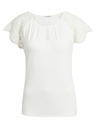 Orsay Бяла дамска тениска с дантелен детайл ORSAY