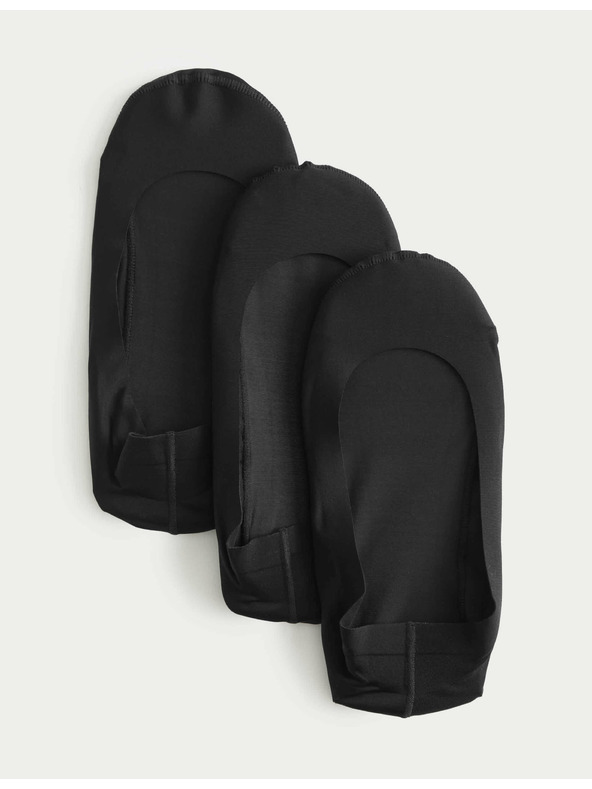 Marks & Spencer Комплект от три дамски чорапа в черно Marks & Spencer