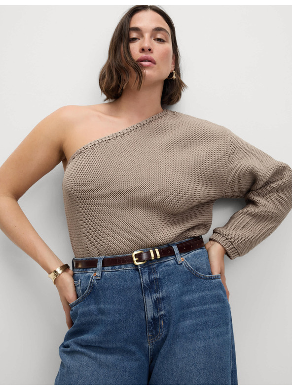 Marks & Spencer Тъмносини дамски дънки с широка кройка Marks & Spencer