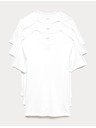 Marks & Spencer Комплект от три бели мъжки тениски Marks & Spencer