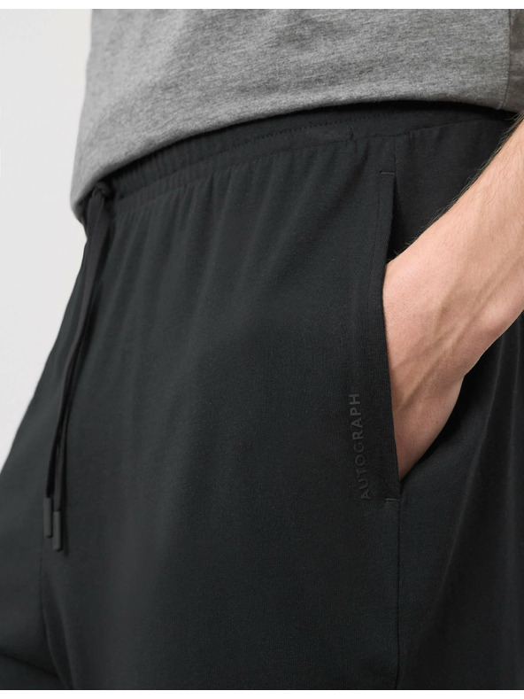 Marks & Spencer Мъжки черни пижамени къси панталони Marks & Spencer Supima®