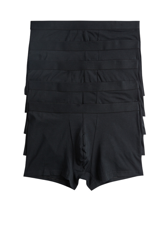 Marks & Spencer Комплект от пет мъжки боксерки в черно Marks & Spencer