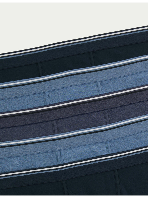 Marks & Spencer Комплект от пет мъжки боксерки в синьо Marks & Spencer