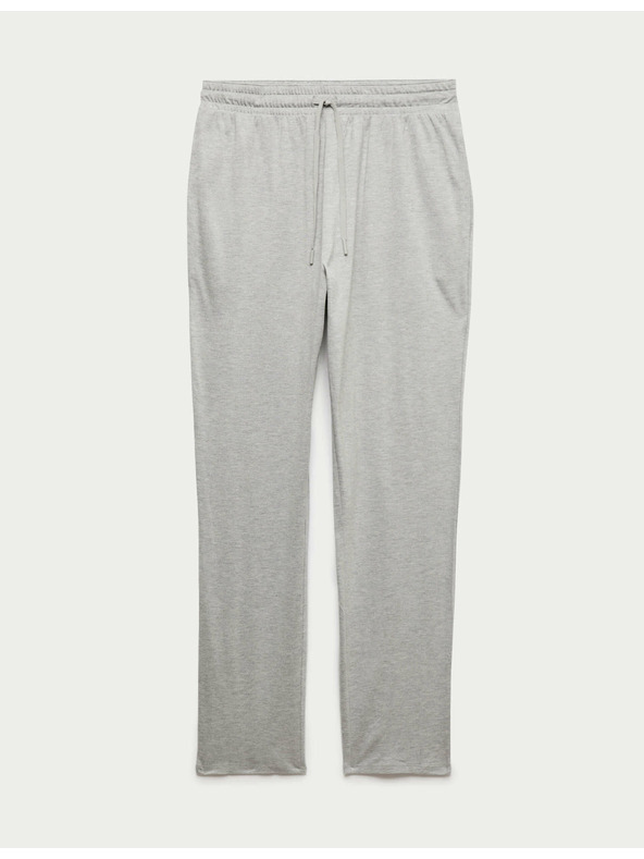Marks & Spencer Памучни и модални пижамени панталони Supima® Marks & Spencer сиви