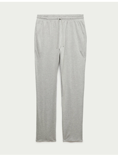 Marks & Spencer Памучни и модални пижамени панталони Supima® Marks & Spencer сиви