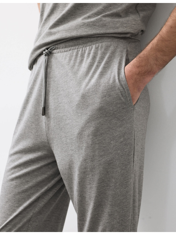 Marks & Spencer Памучни и модални пижамени панталони Supima® Marks & Spencer сиви