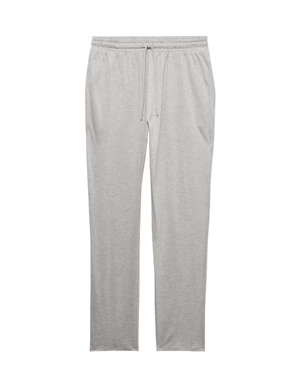 Marks & Spencer Памучни и модални пижамени панталони Supima® Marks & Spencer сиви