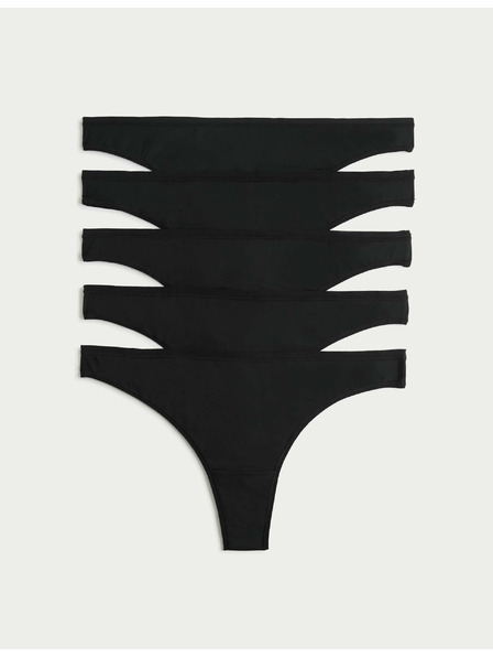 Marks & Spencer Комплект от пет дамски панталона в черно Marks & Spencer